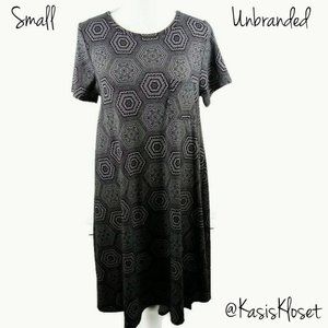 🔥4/$20 Geometric Shirt Dress Small Gray High Low